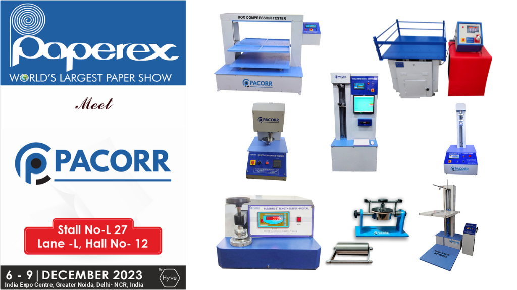 Successful Participation of Pacorr Testing Instruments Pvt Ltd at PAPEREX’ 2023, Greater Noida