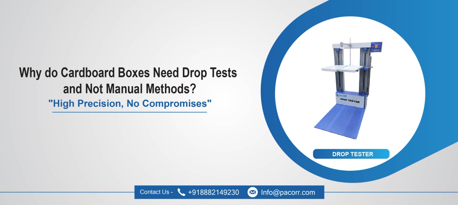 Why do Cardboard Boxes Need Drop Tests and Not Manual Methods? Why do Cardboard Boxes Need Drop Tests and Not Manual Methods?