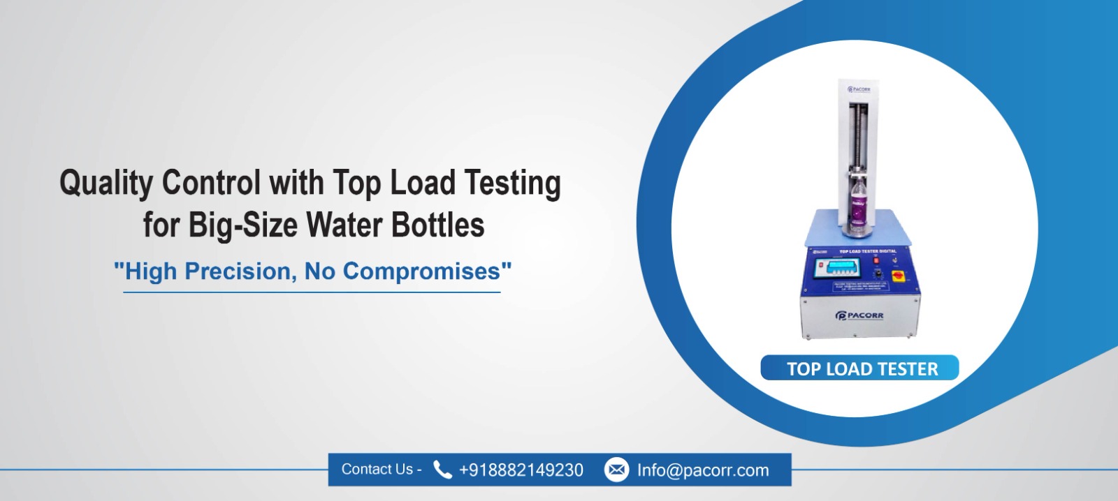 Quality Control with Top Load Testing for Big-Size Water Bottles Quality Control with Top Load Testing for Big-Size Water Bottles