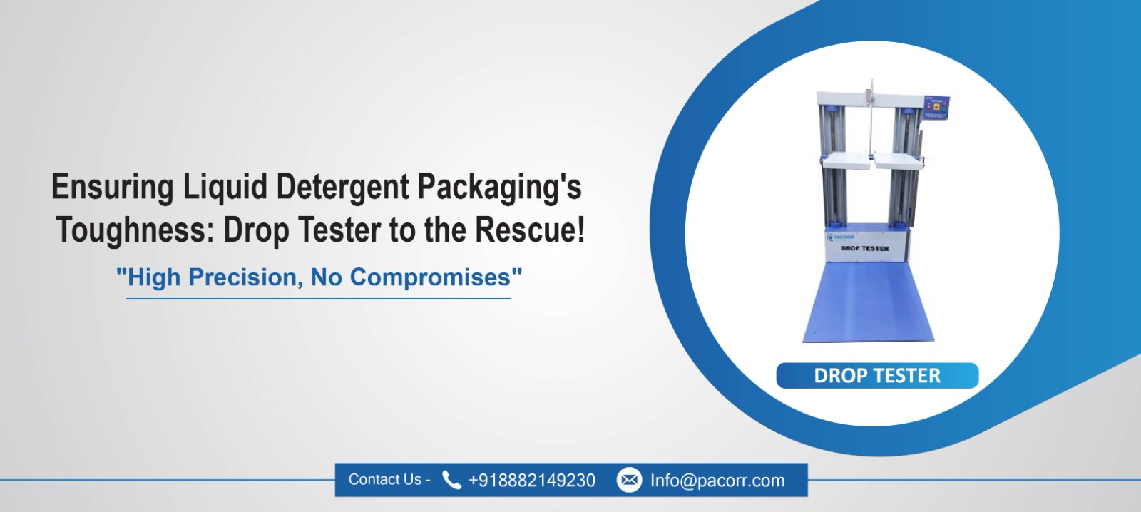 Ensuring Liquid Detergent Packaging's Toughness: Drop Tester to the Rescue! Ensuring Liquid Detergent Packaging's Toughness: Drop Tester to the Rescue!