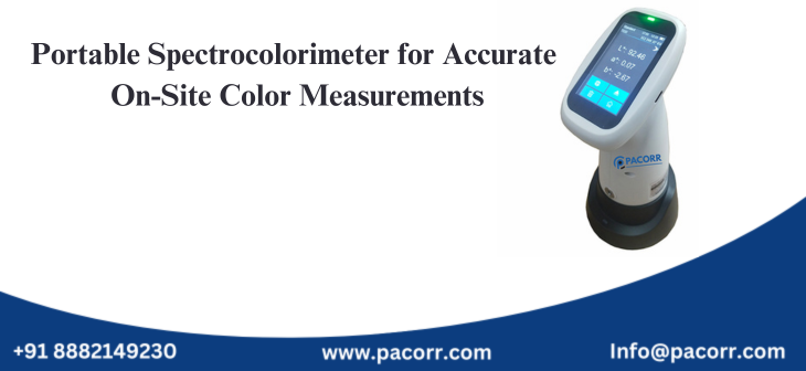 Portable Spectrocolorimeter for Accurate On-Site Color Measurements Portable Spectrocolorimeter for Accurate On-Site Color Measurements