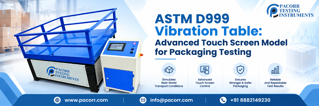 ASTM D999 Vibration Table: Advanced Touch Screen Model for Packaging Testing