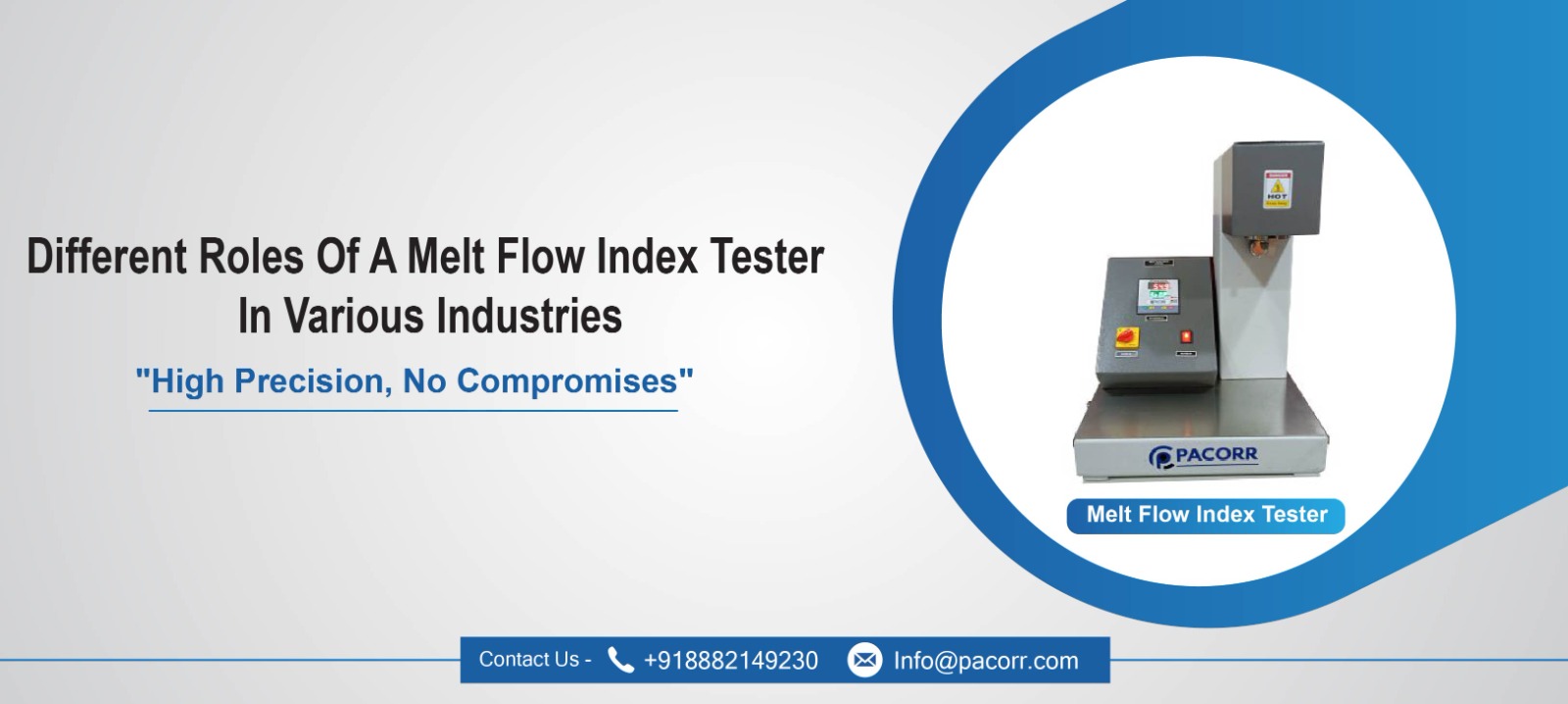 Different Roles Of A Melt Flow Index Tester In Various Industries