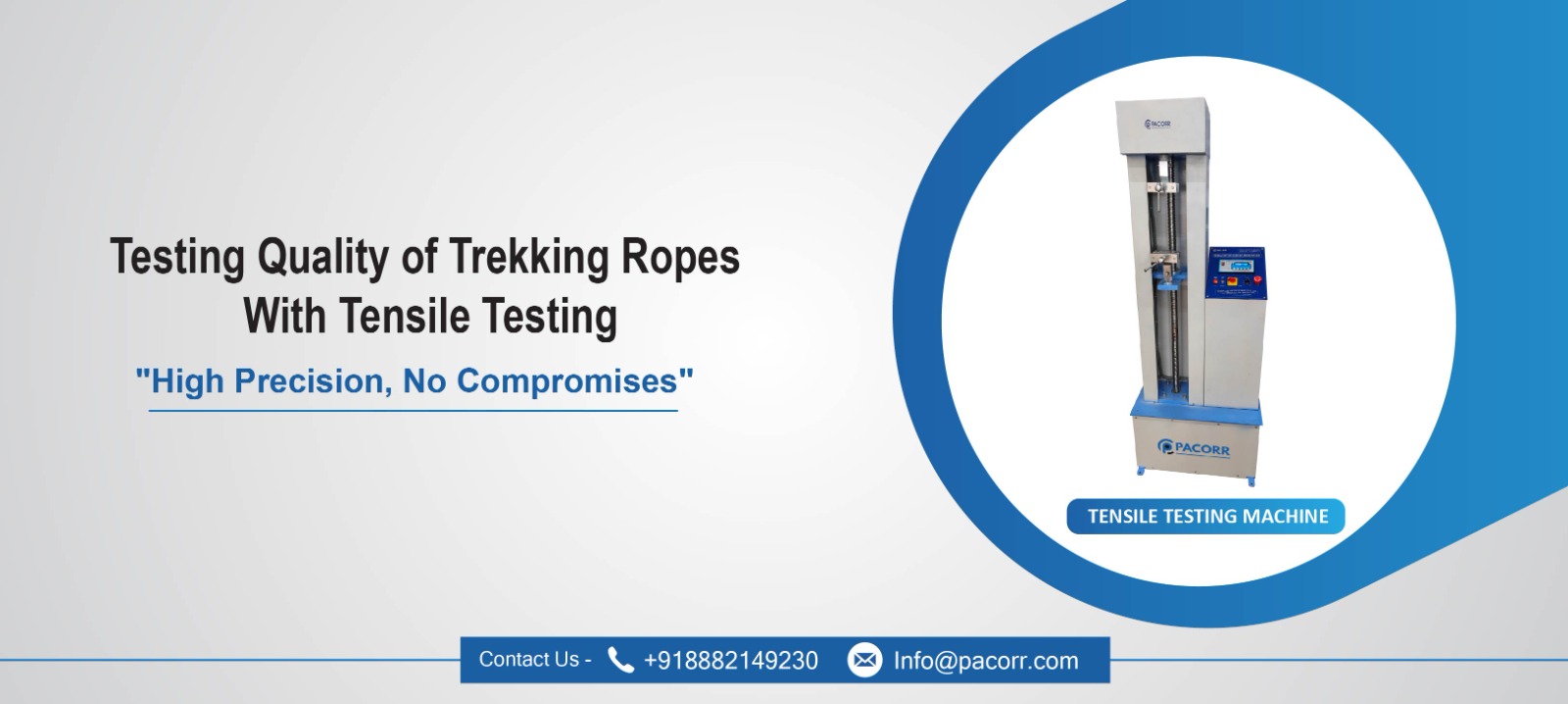 Testing Quality of Trekking Ropes with Tensile Testing